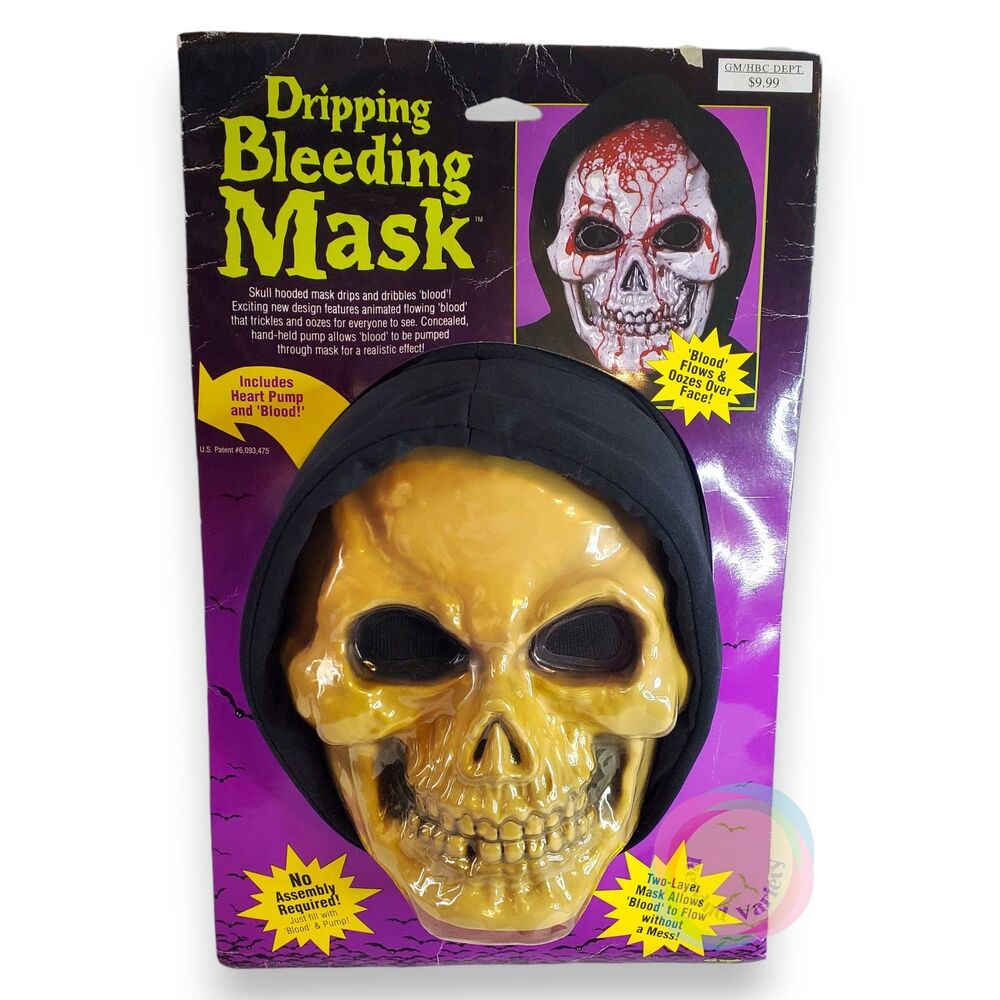 Vintage Fun World Bleeding Mask New In Package
